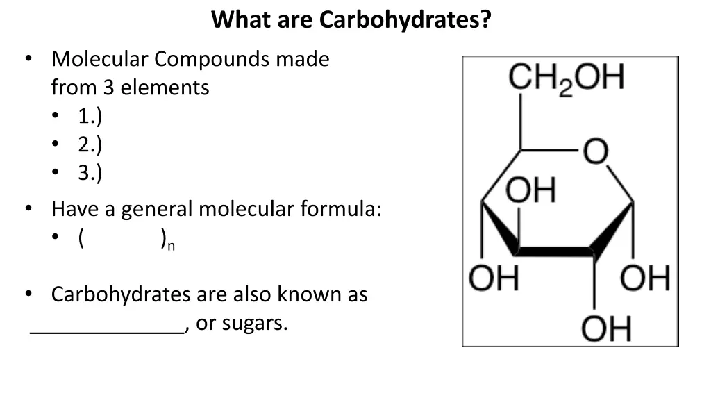 what are carbohydrates