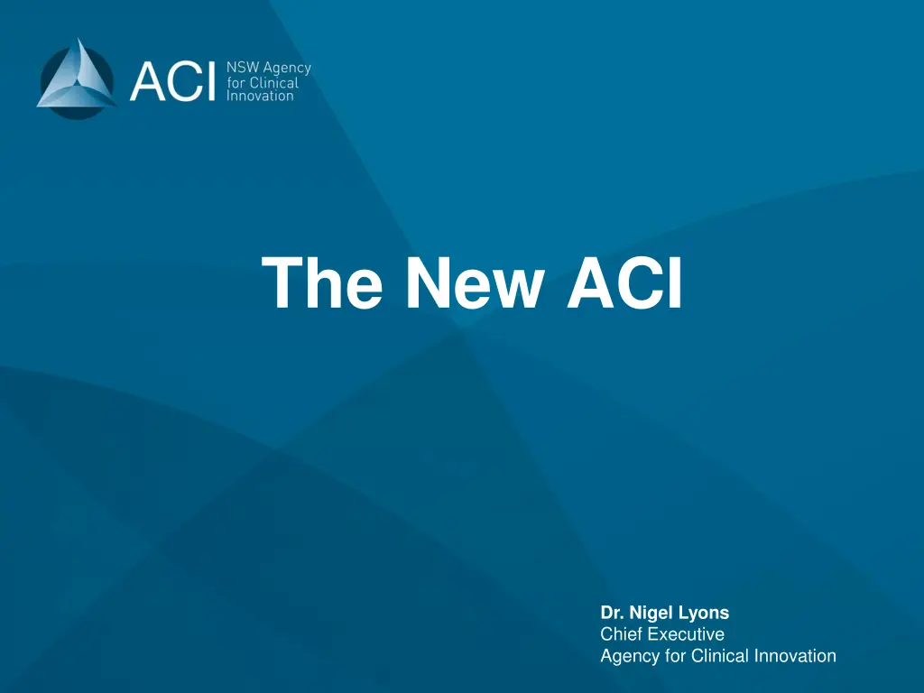 the new aci