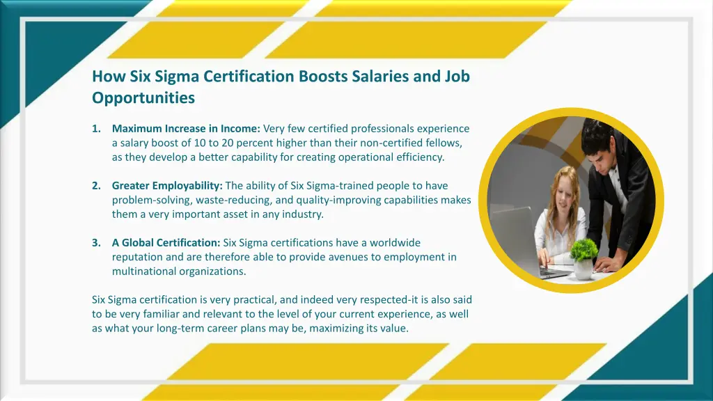 how six sigma certification boosts salaries
