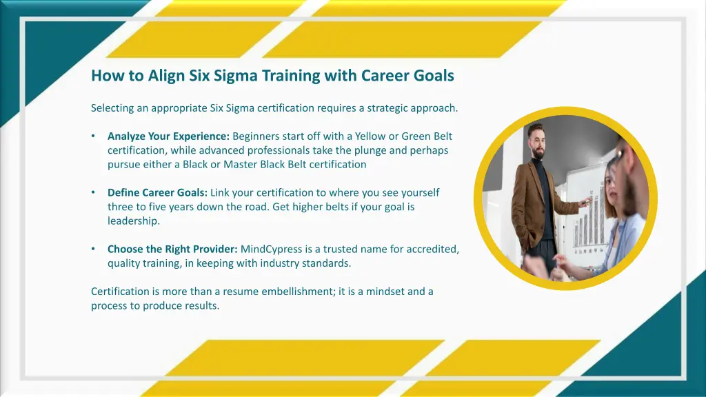 how to align six sigma training with career goals