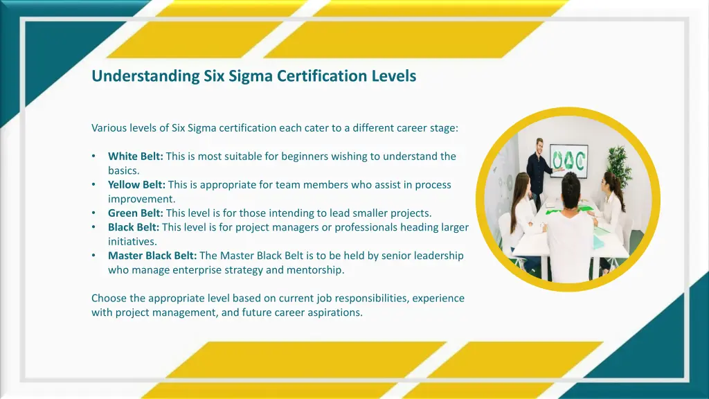 understanding six sigma certification levels