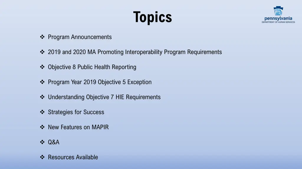 topics