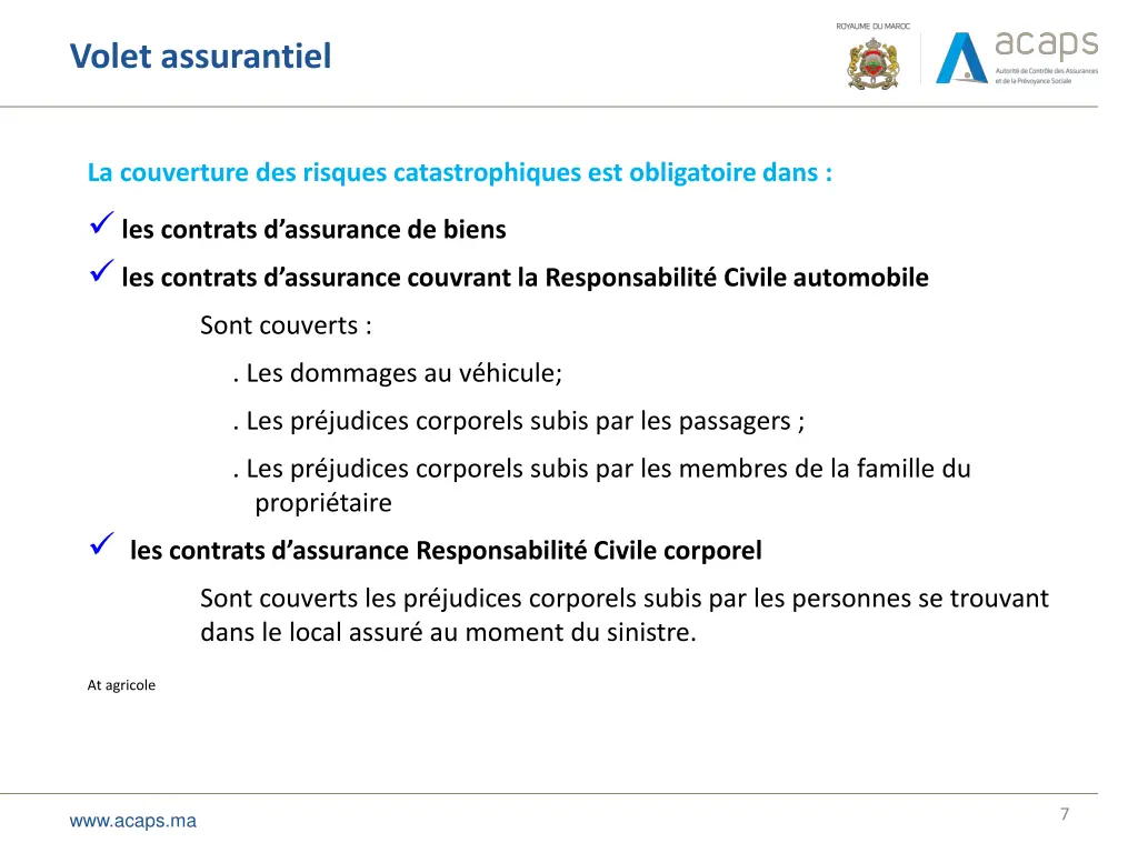 volet assurantiel