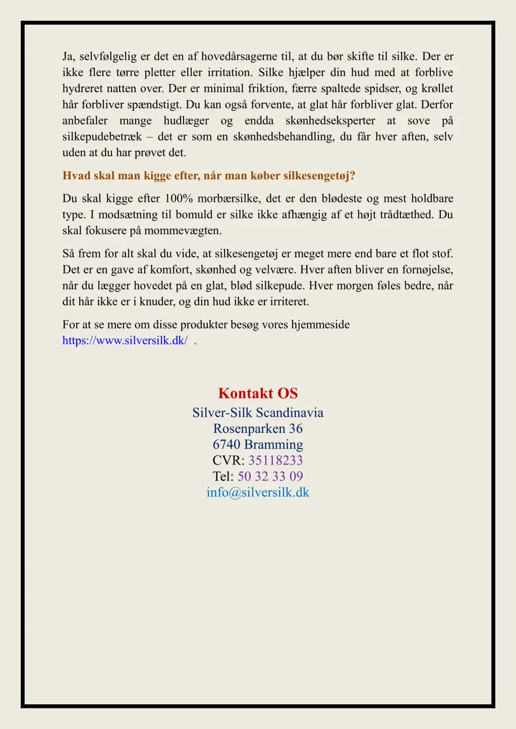 ja selvf lgelig er det en af hoved rsagerne