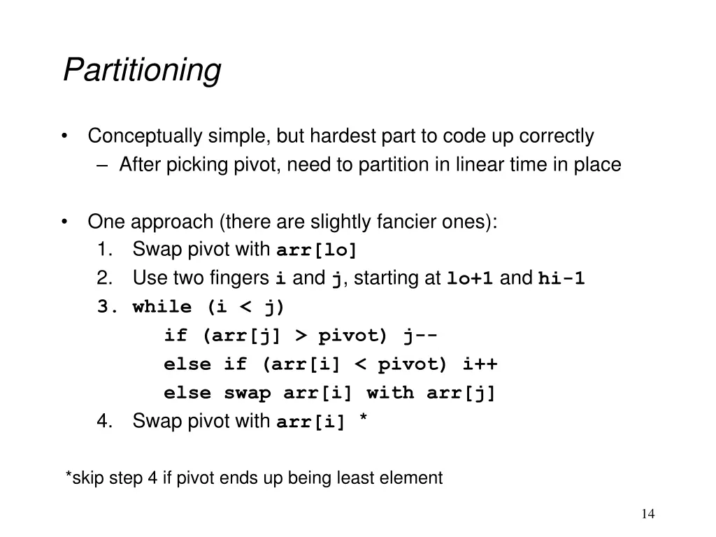 partitioning