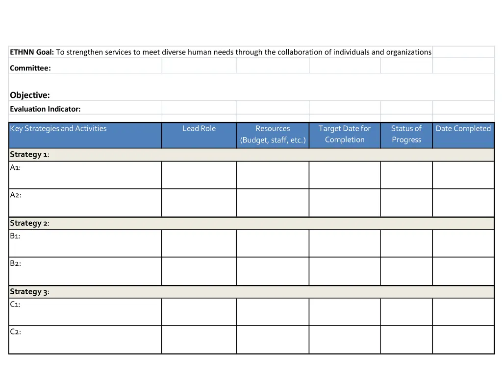 ethnn goal to strengthen services to meet diverse