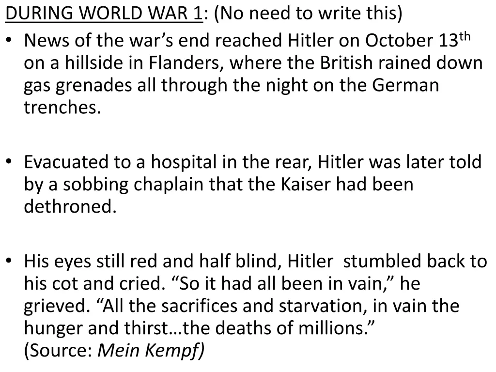 during world war 1 no need to write this news