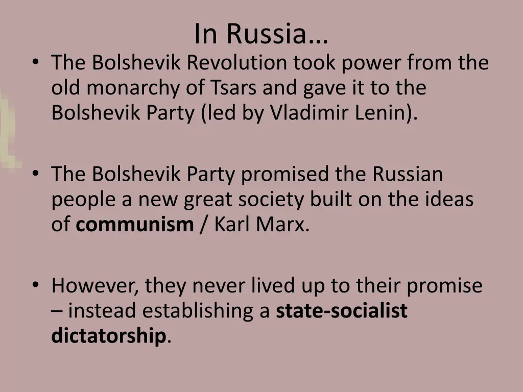 in russia