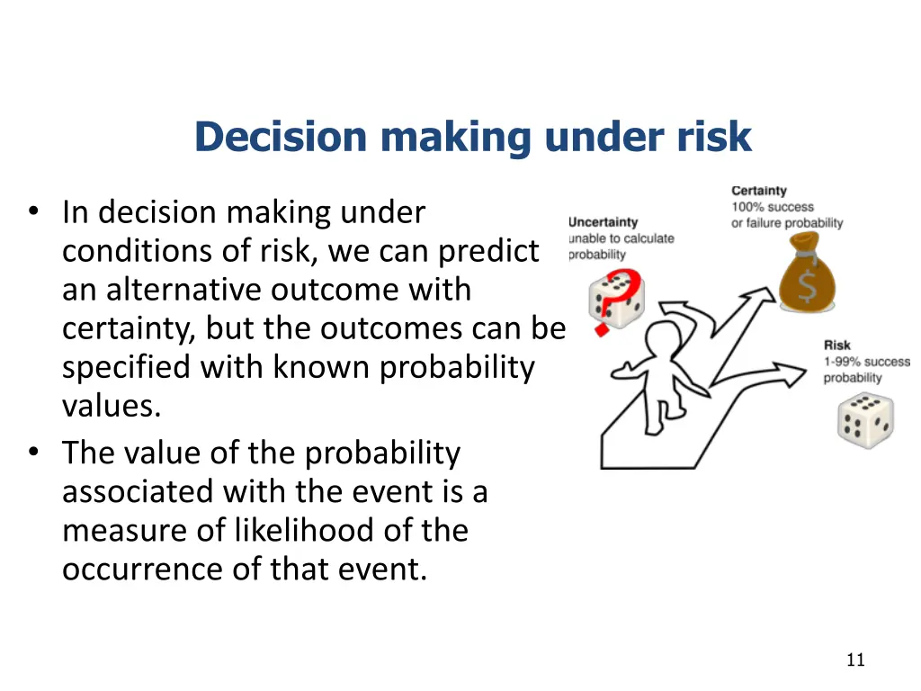 decision making under risk