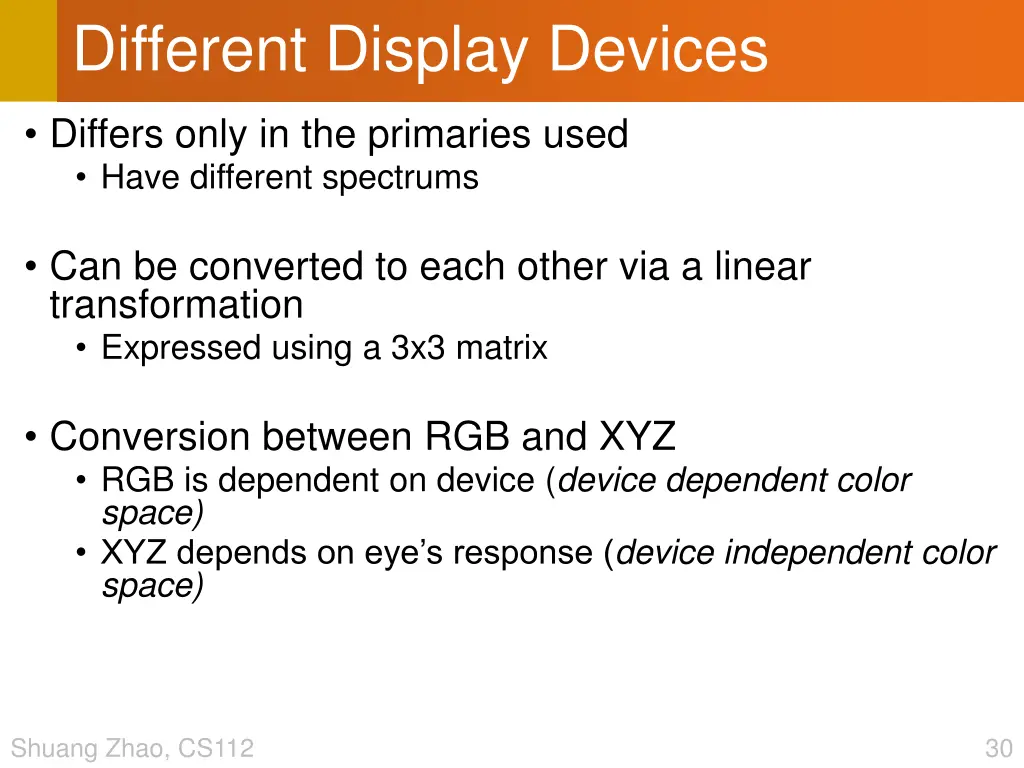 different display devices