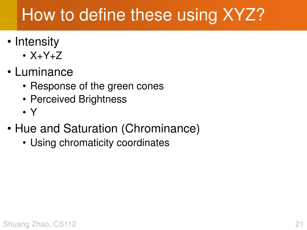 how to define these using xyz