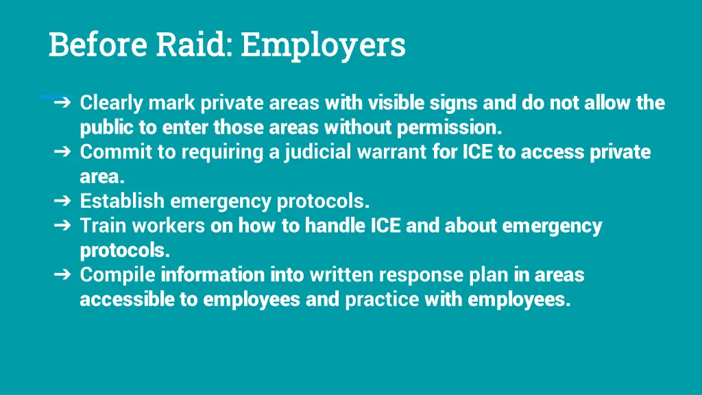 before raid employers before raid employers