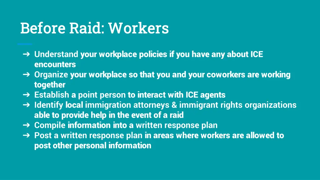before raid workers before raid workers