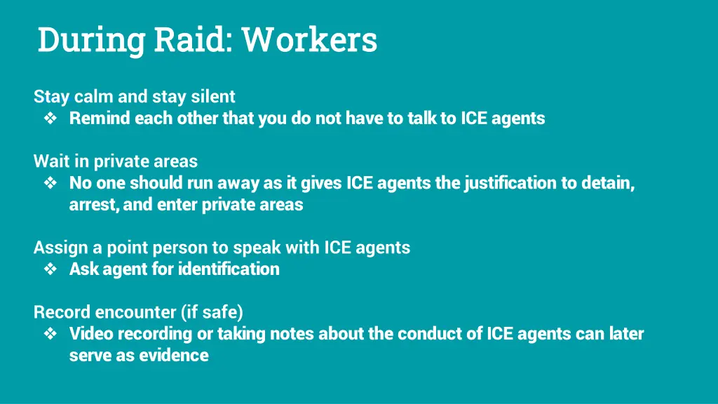 during raid workers during raid workers