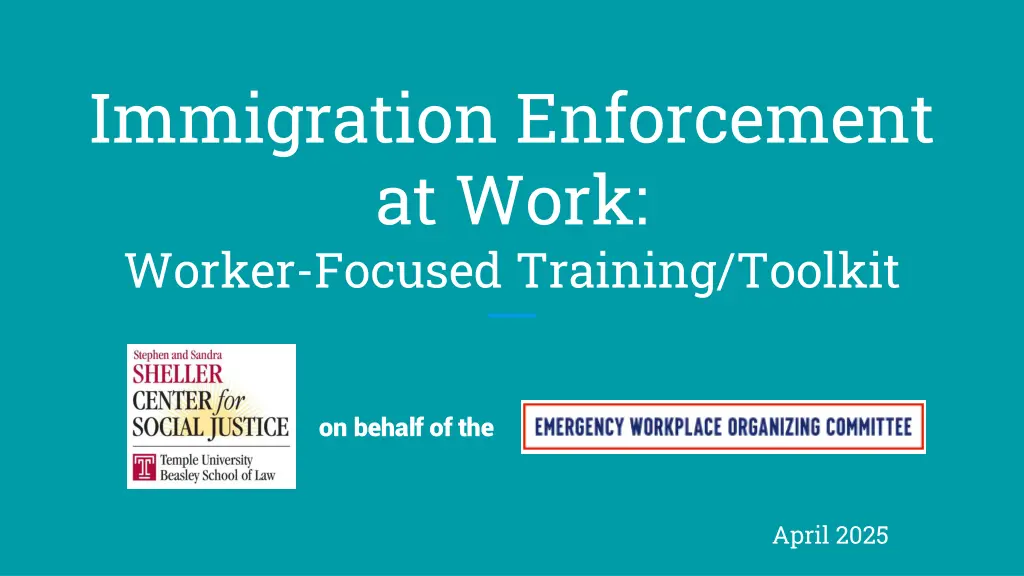 immigration enforcement at work worker focused