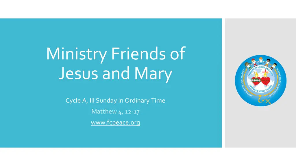 ministryfriends of jesusand mary
