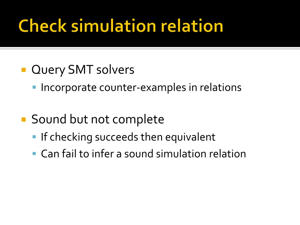 query smt solvers incorporate counter examples