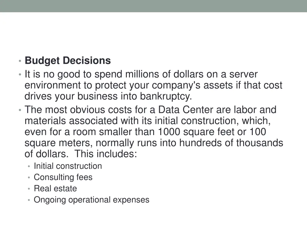 budget decisions it is no good to spend millions