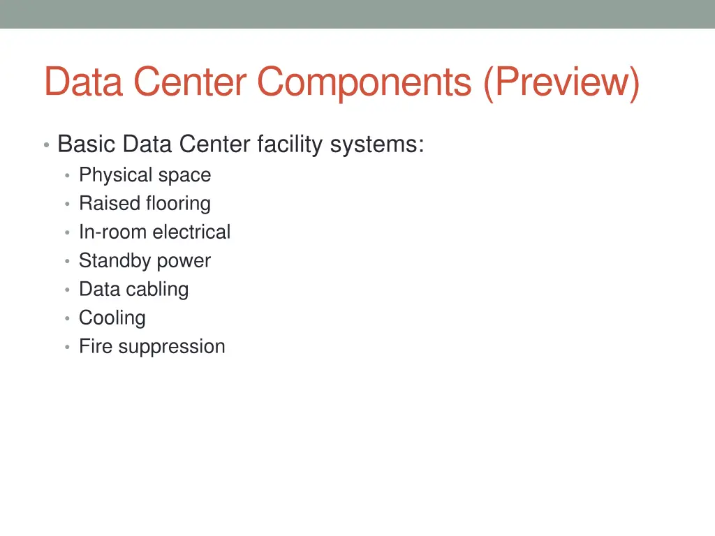 data center components preview
