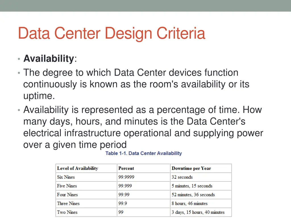 data center design criteria 2