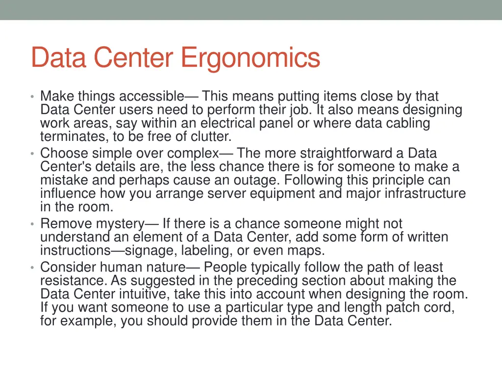 data center ergonomics