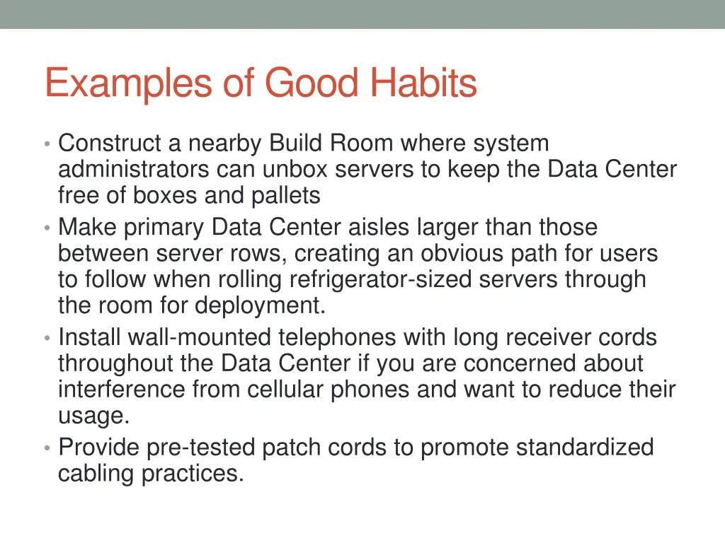 examples of good habits