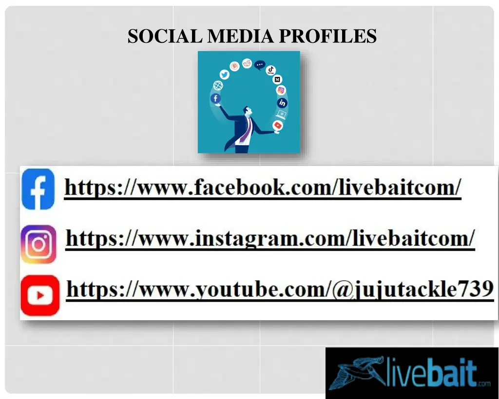 social media profiles