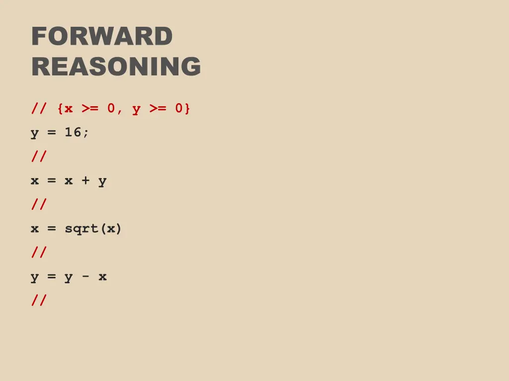 forward reasoning 1
