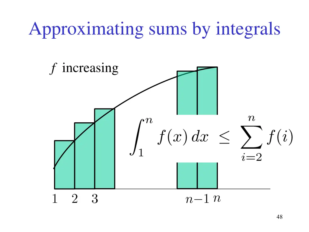 approximating sums by integrals