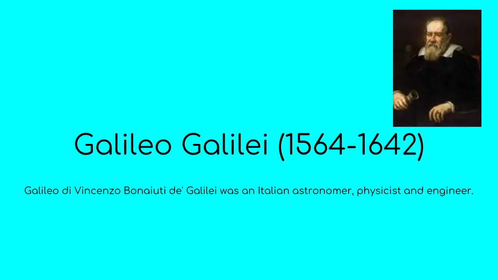 galileo galilei 1564 1642 1