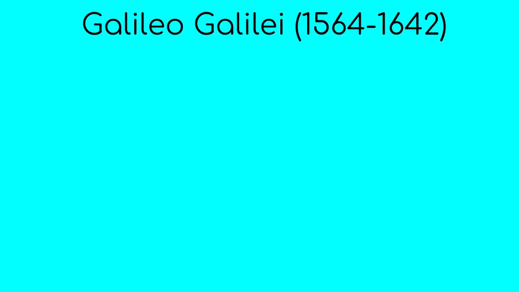 galileo galilei 1564 1642