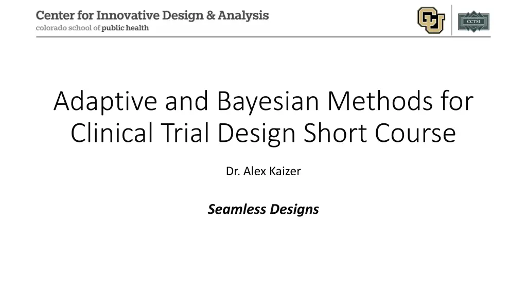 adaptive and bayesian methods for clinical trial