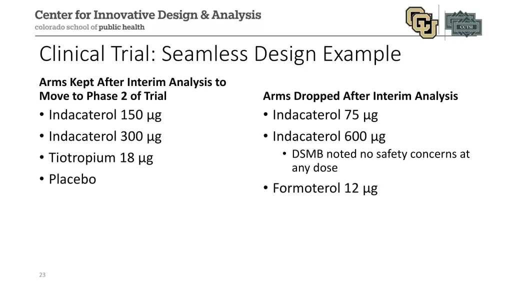 clinical trial seamless design example 3