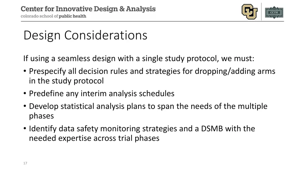 design considerations