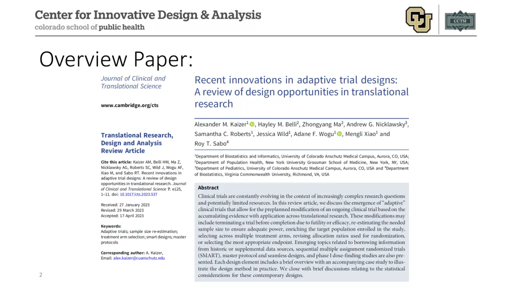 overview paper