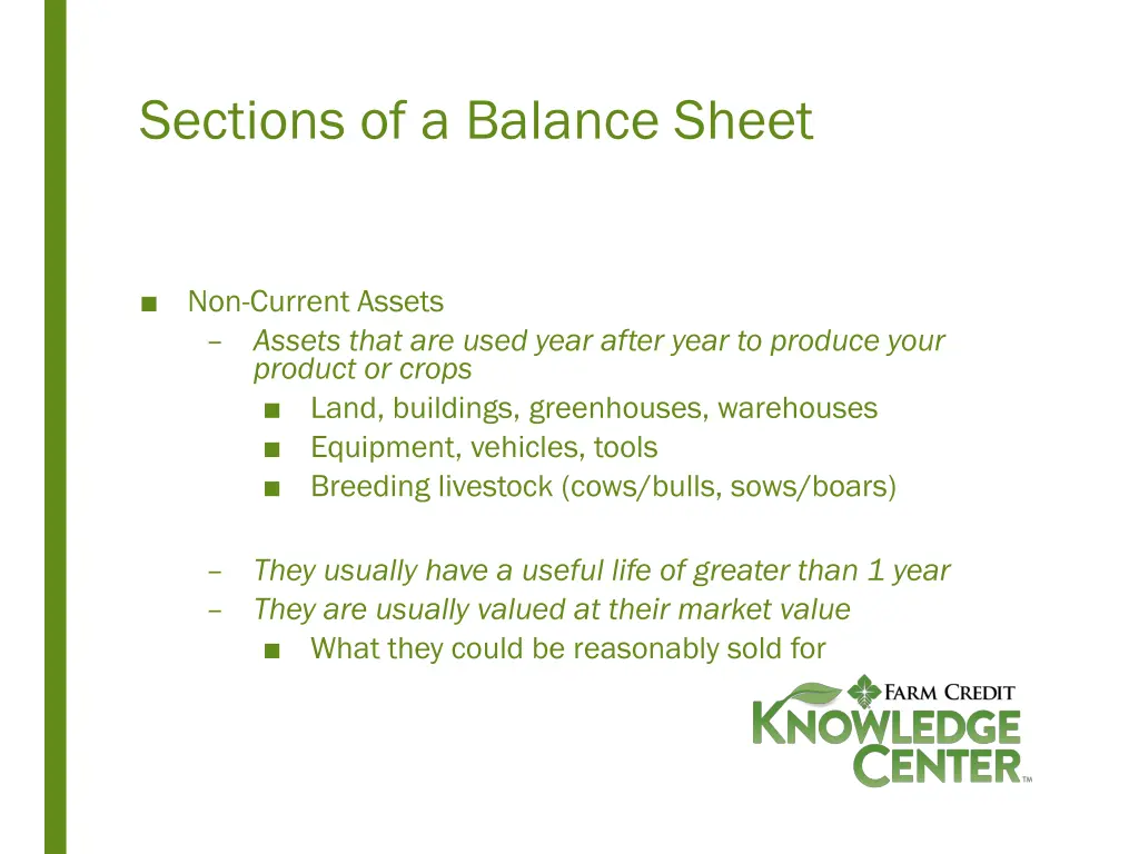 sections of a balance sheet 1