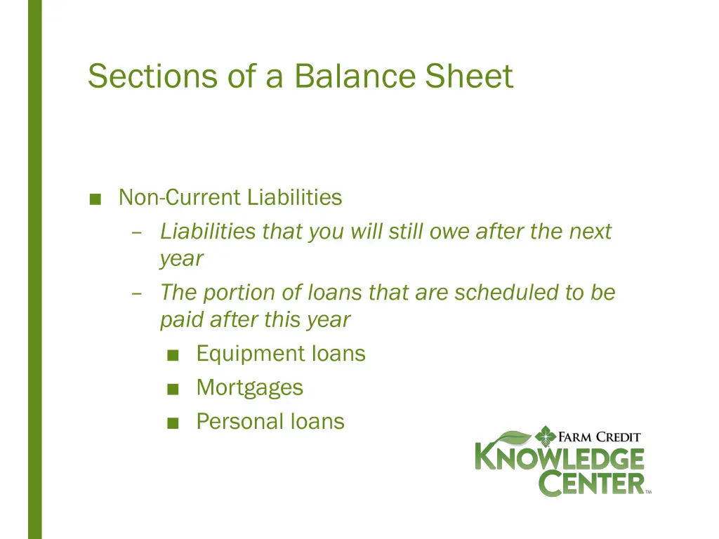 sections of a balance sheet 3