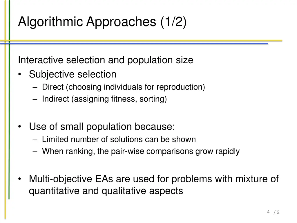 algorithmic approaches 1 2