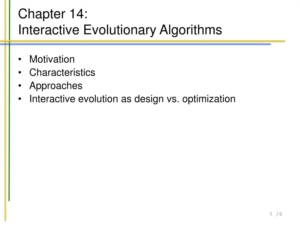 chapter 14 interactive evolutionary algorithms