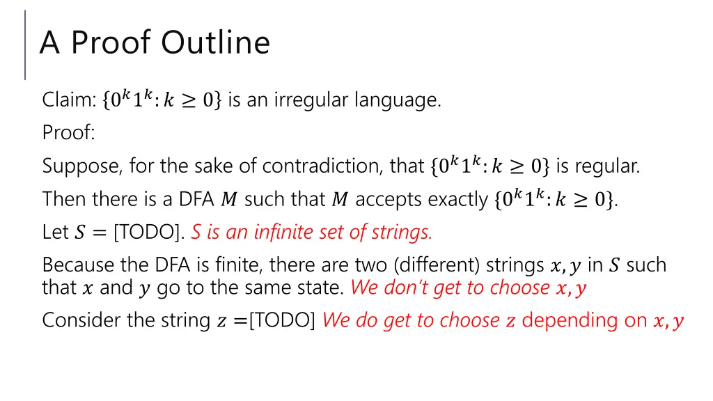 a proof outline 2