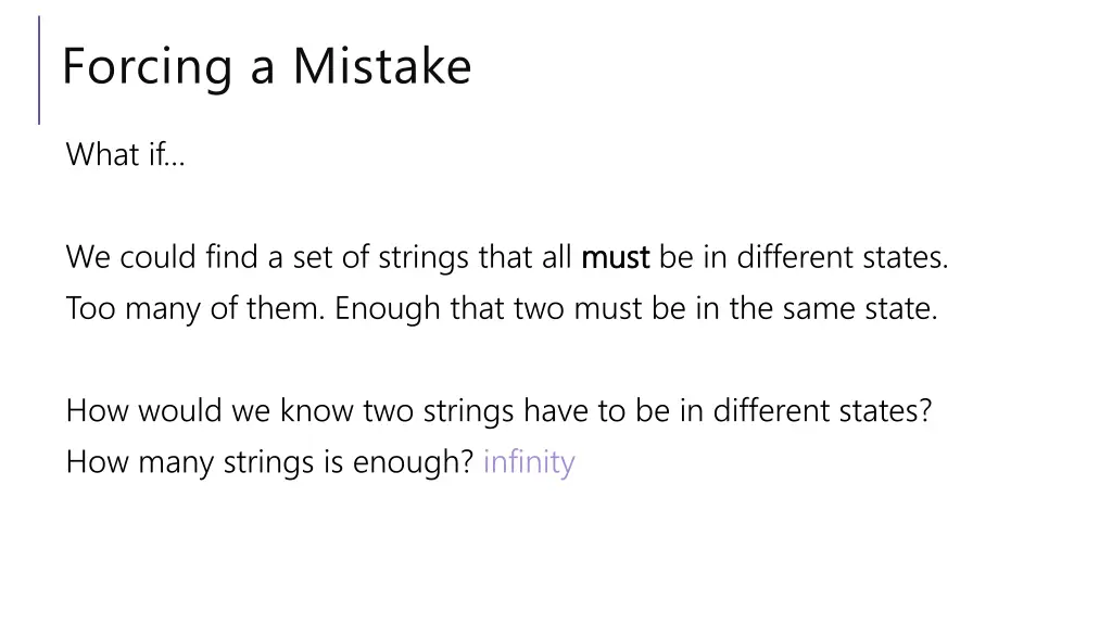 forcing a mistake 1