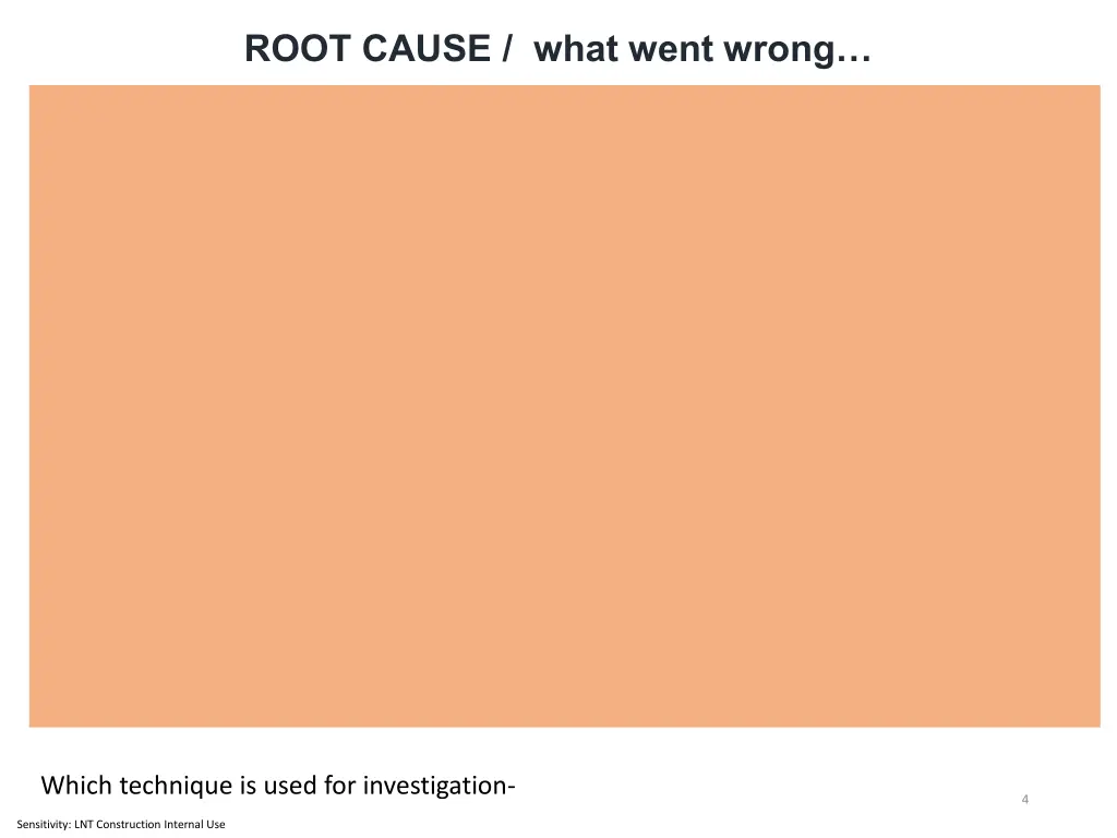 root cause what went wrong