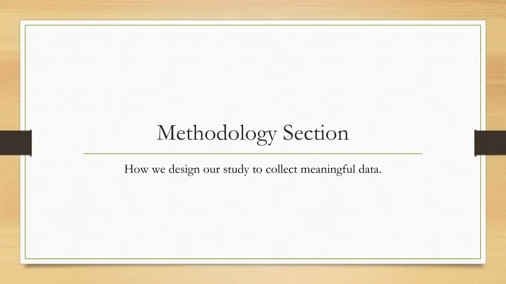 methodology section 1