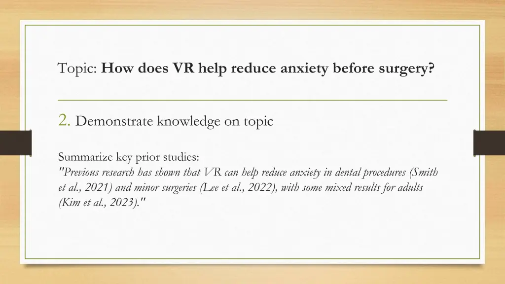 topic how does vr help reduce anxiety before 1