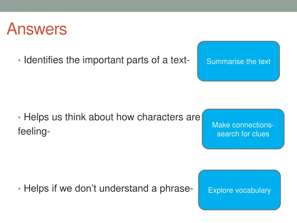 answers