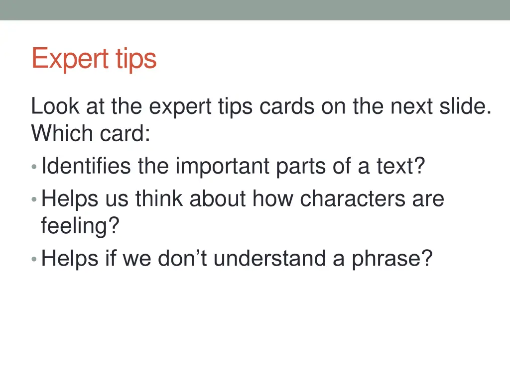 expert tips