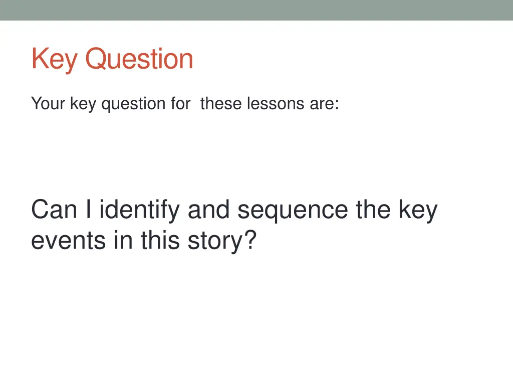 key question