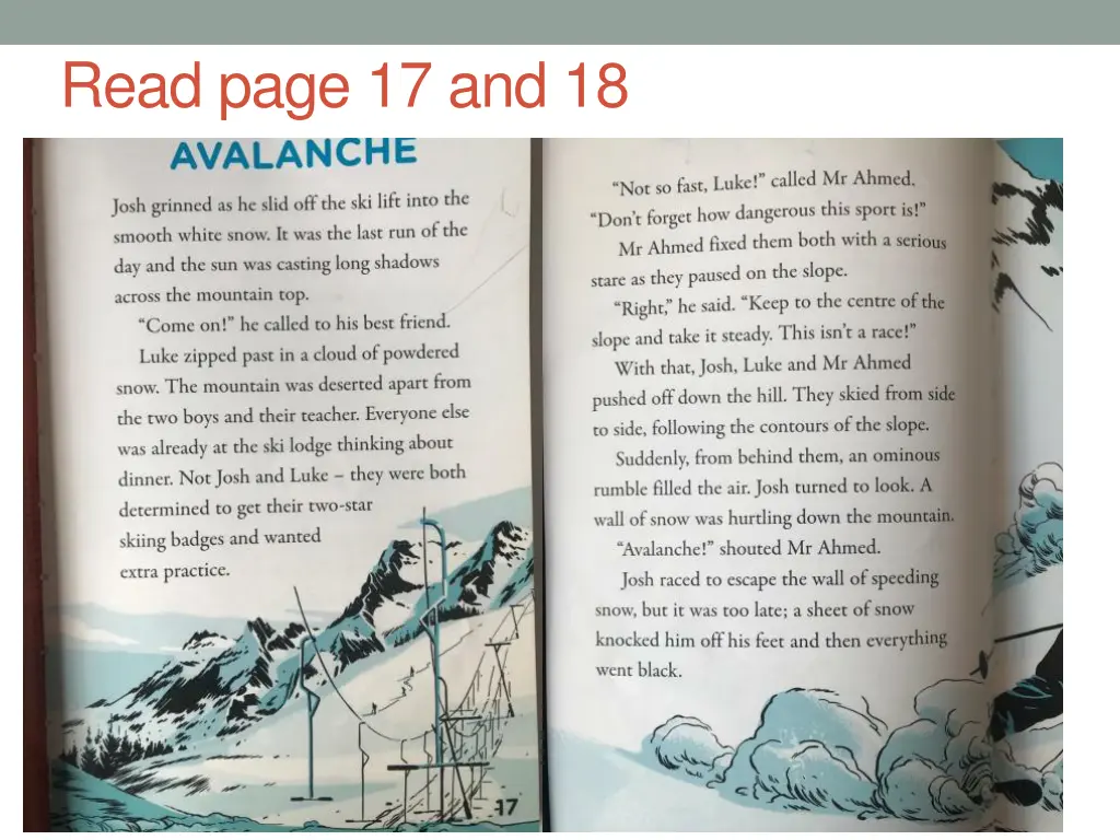read page 17 and 18