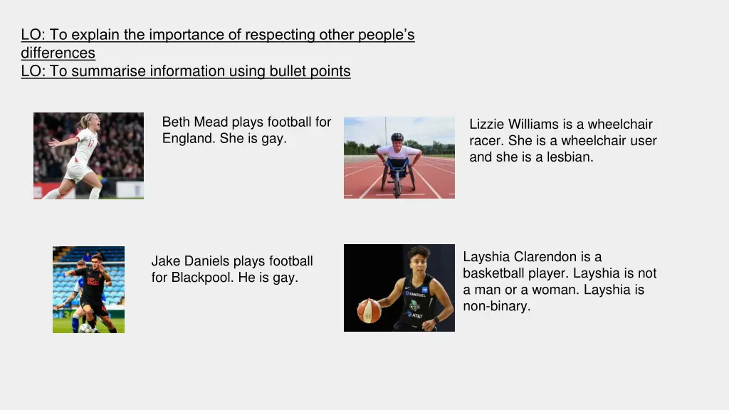 lo to explain the importance of respecting other 2