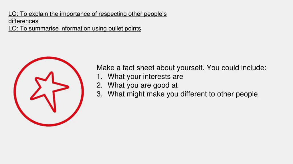 lo to explain the importance of respecting other 8
